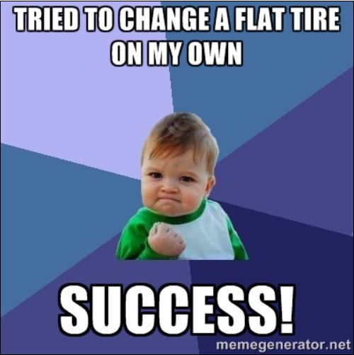 Change flat tire